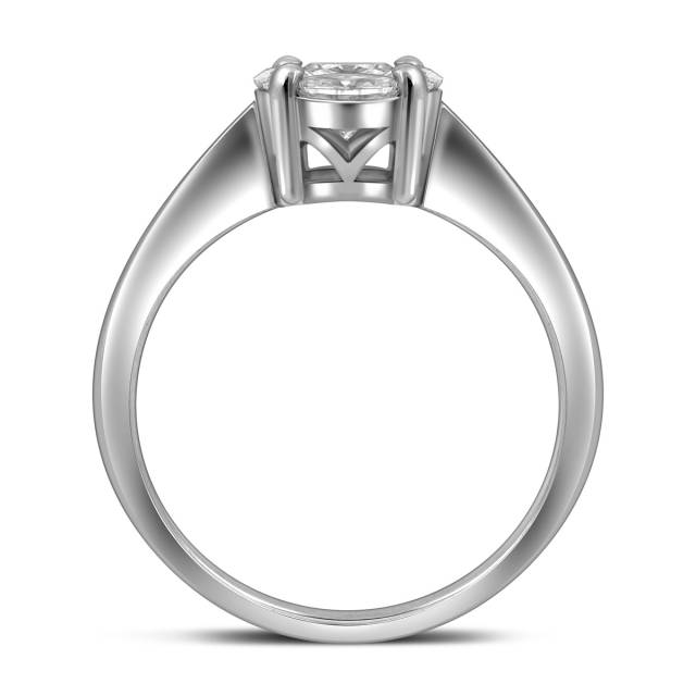 Кольцо из белого золота с бриллиантами (054598)