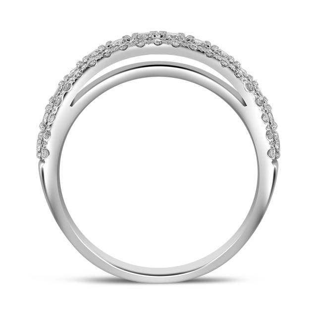 Кольцо из белого золота с бриллиантами (046067)