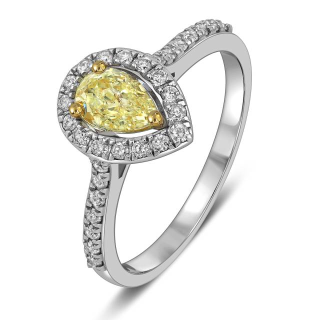 Кольцо из белого золота с бриллиантами (057786)