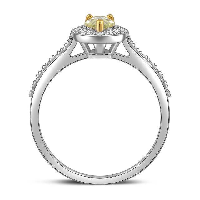 Кольцо из белого золота с бриллиантами (057786)