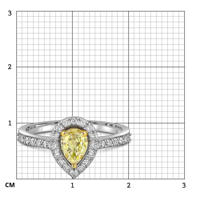Кольцо из  белого золота с бриллиантами (057786)