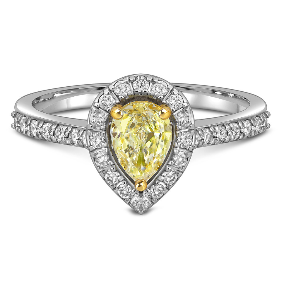 Кольцо из  белого золота с бриллиантами (057786)