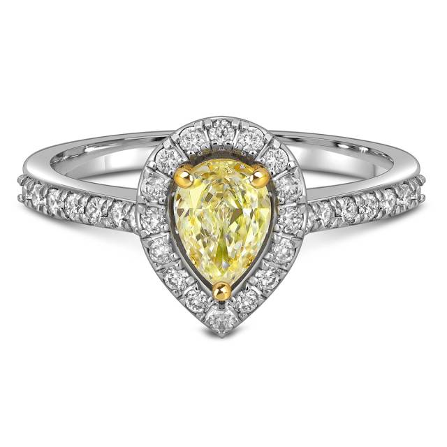 Кольцо из  белого золота с бриллиантами (057786)