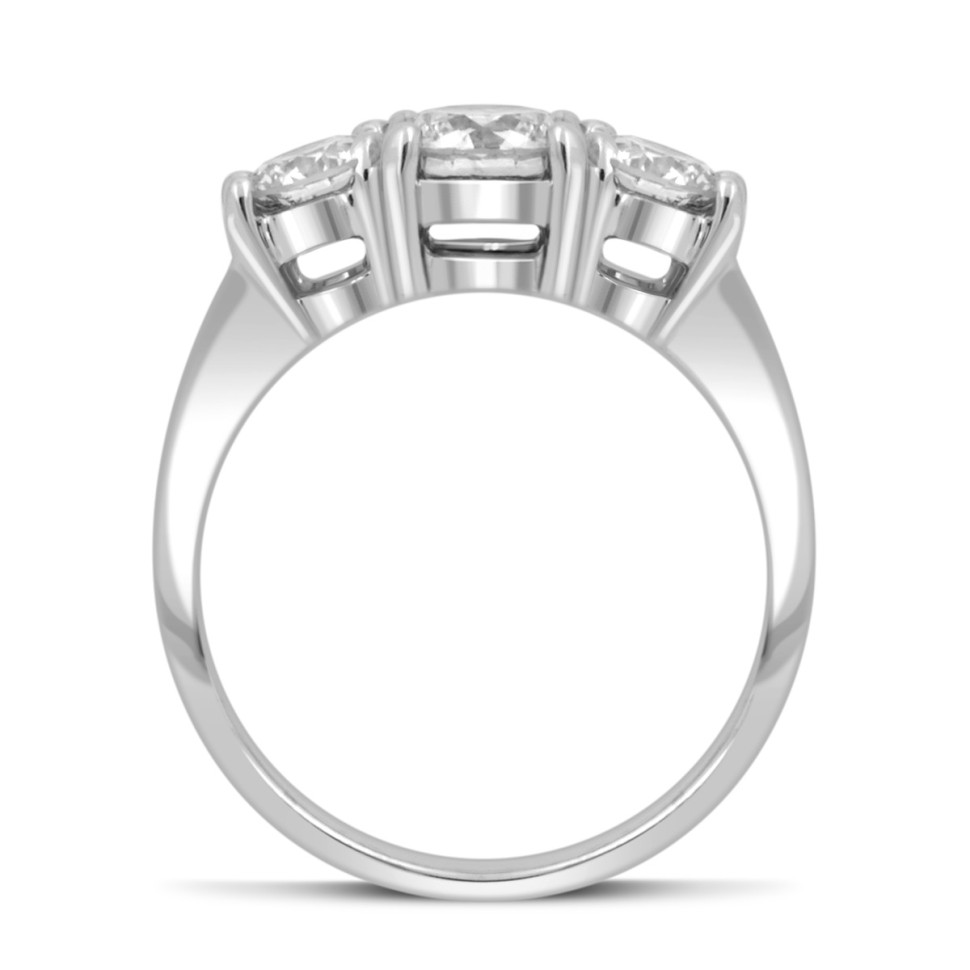 Кольцо из белого золота с бриллиантами (039970)