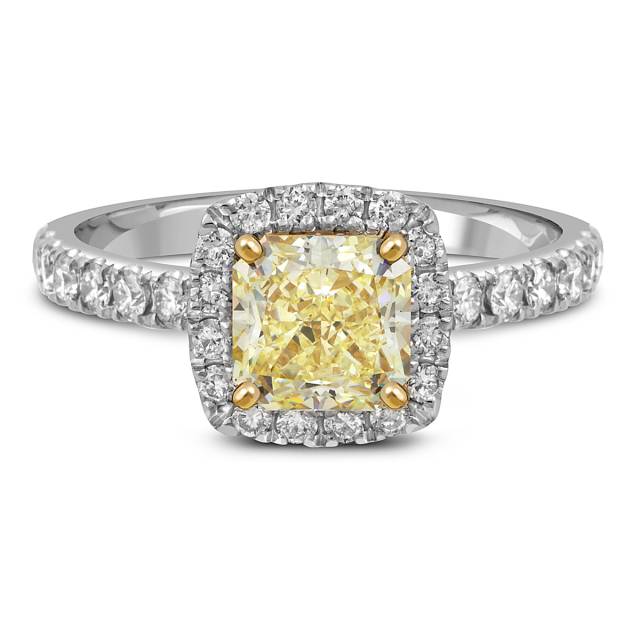 Кольцо из белого золота с бриллиантами (052864)