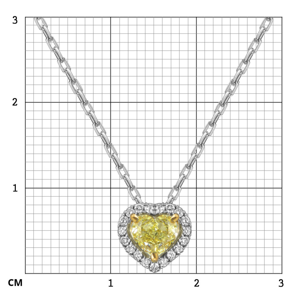 Колье из белого золота с бриллиантами 