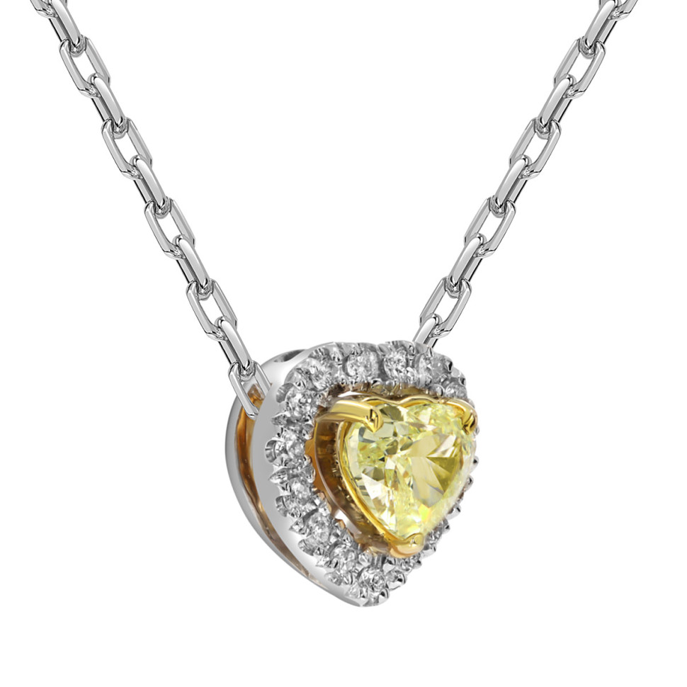 Колье из белого золота с бриллиантами 