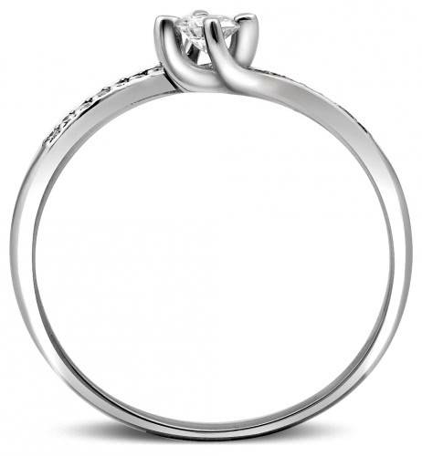 Помолвочное кольцо из платины с бриллиантами 18.0