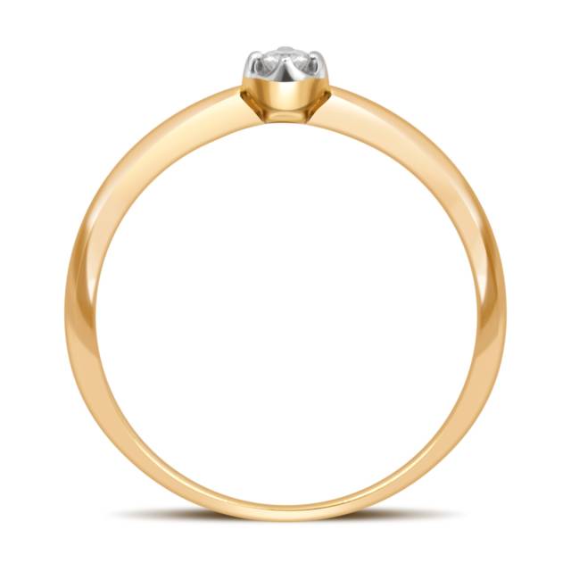 Помолвочное кольцо из жёлтого золота с бриллиантом (032752)