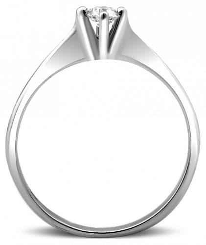 Помолвочное кольцо из платины с бриллиантом 17.0