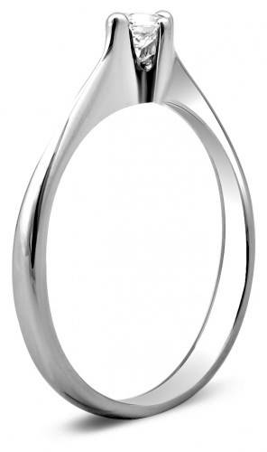 Помолвочное кольцо из платины с бриллиантом 17.0