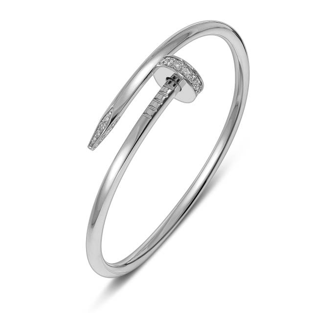 Браслет из белого золота с бриллиантами (049365)