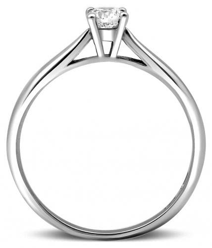 Помолвочное кольцо из платины с бриллиантом 16.5
