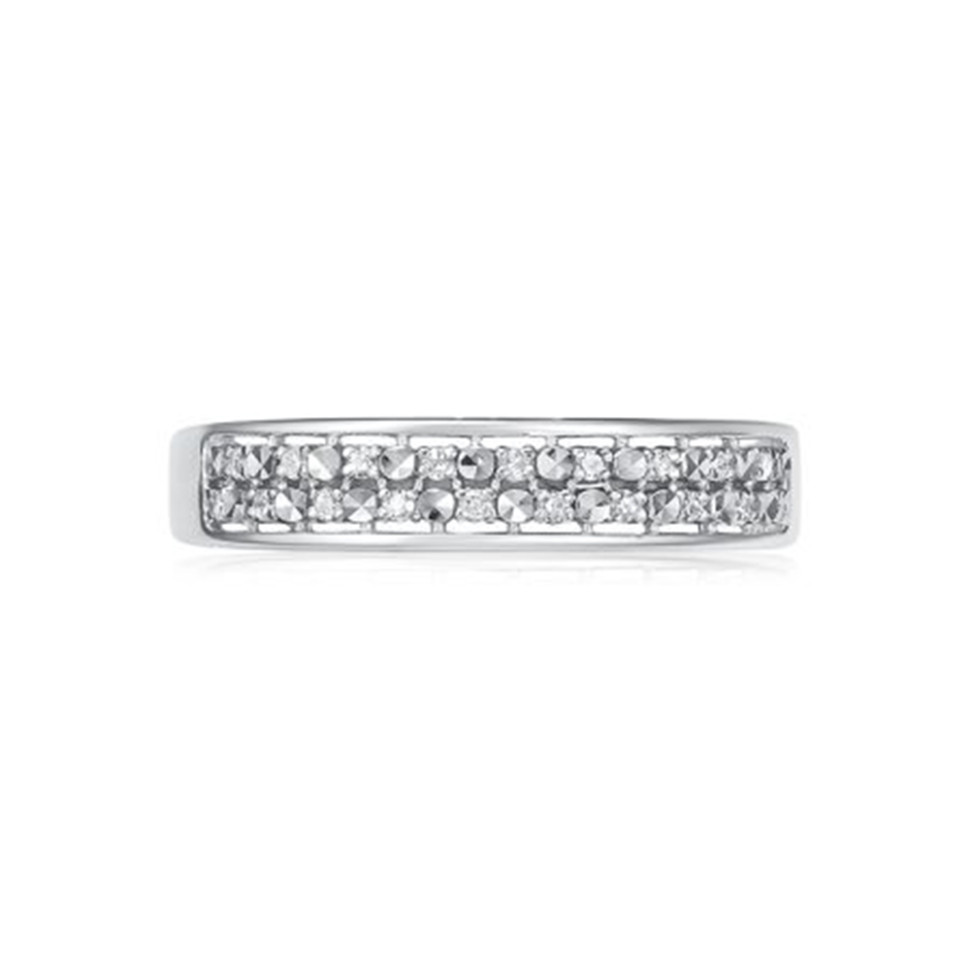 Кольцо из белого золота с бриллиантами (061311)