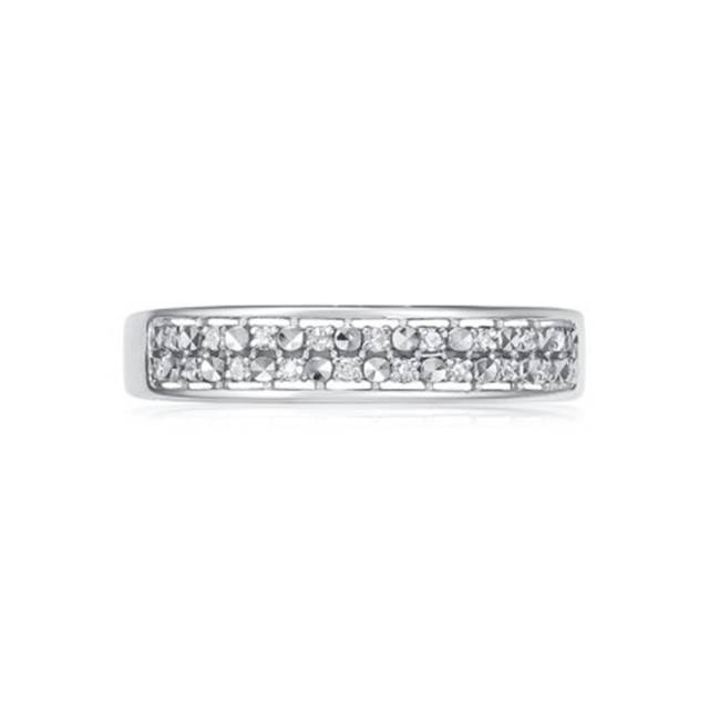 Кольцо из белого золота с бриллиантами (061311)