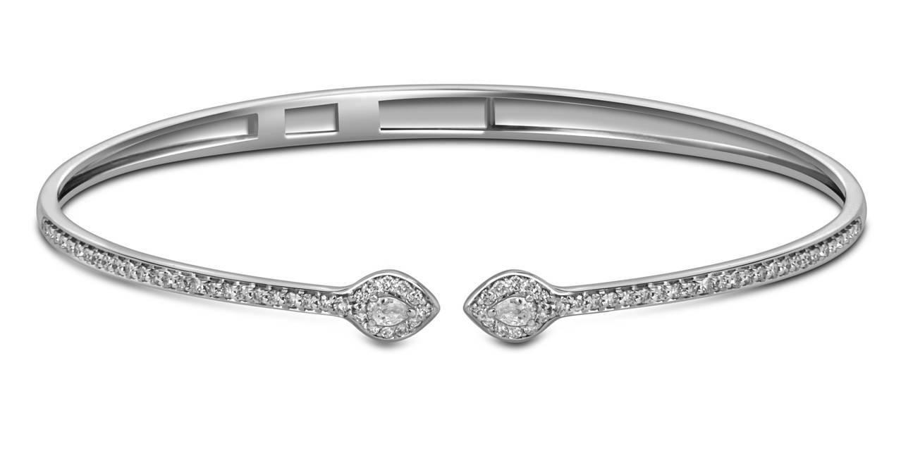 Браслет из белого золота с бриллиантами (059920)