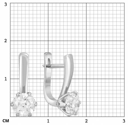 Серьги из платины с бриллиантами