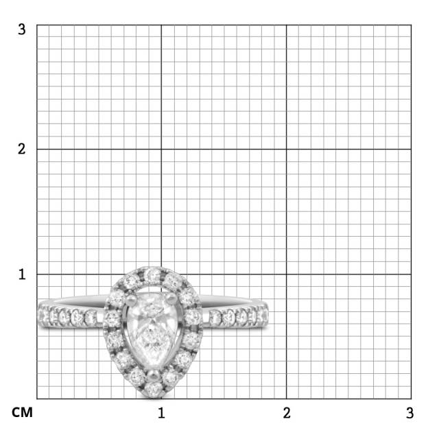 Кольцо из белого золота с бриллиантами (048487)