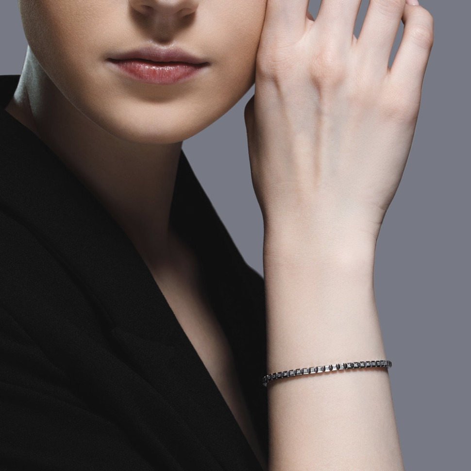 Браслет из белого золота с бриллиантами (046783)