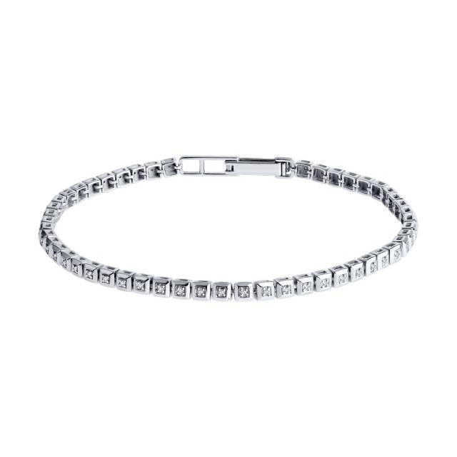 Браслет из белого золота с бриллиантами (046783)