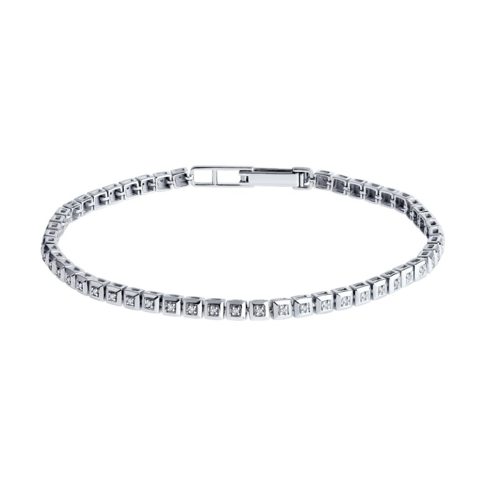 Браслет из белого золота с бриллиантами (046783)